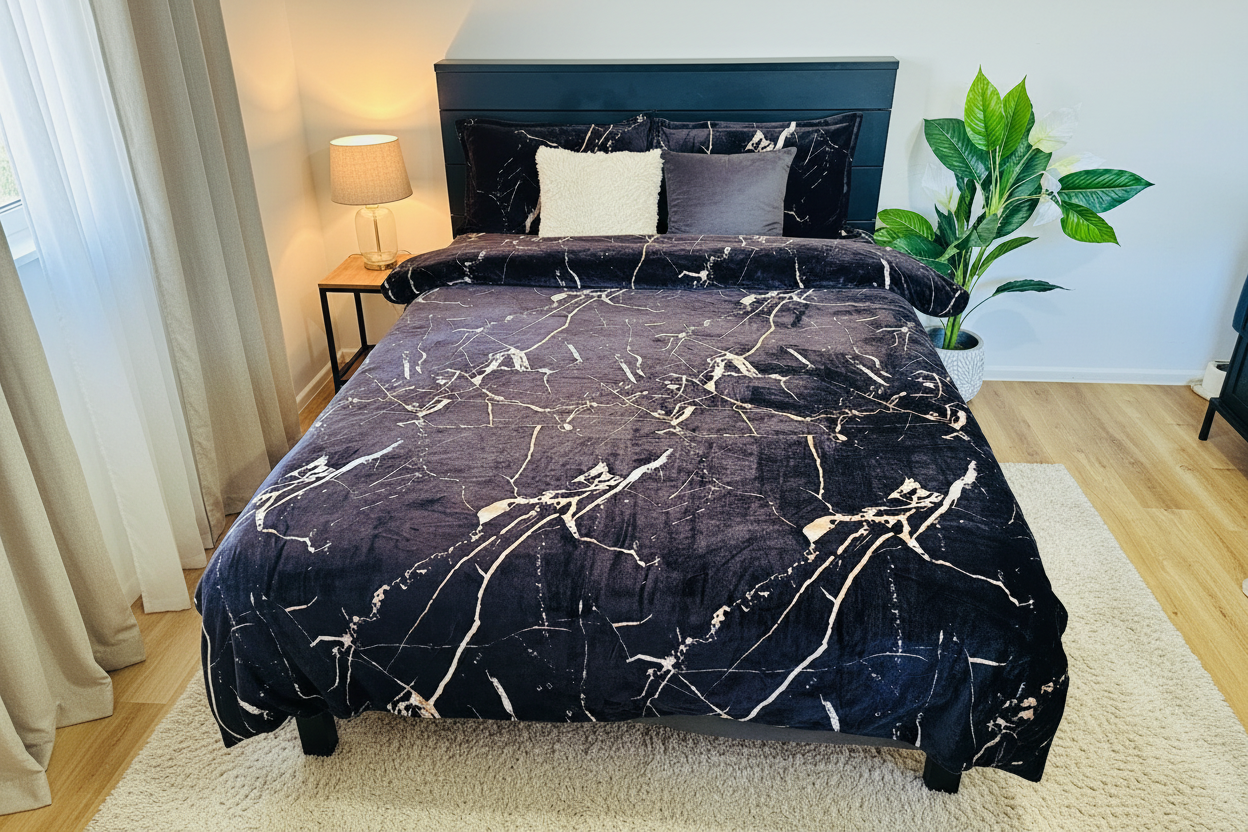 Black Marble Bedding - Image 2