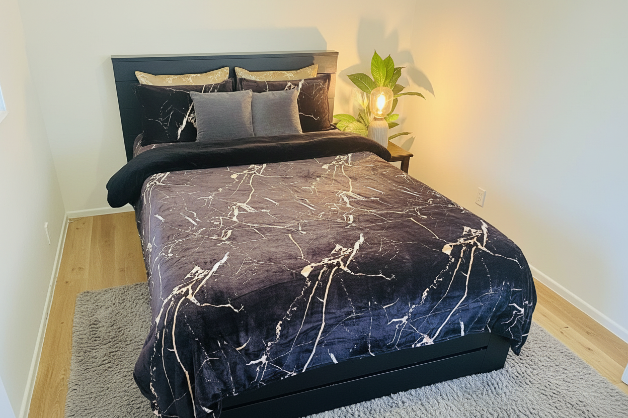 Black Marble Bedding - Image 3