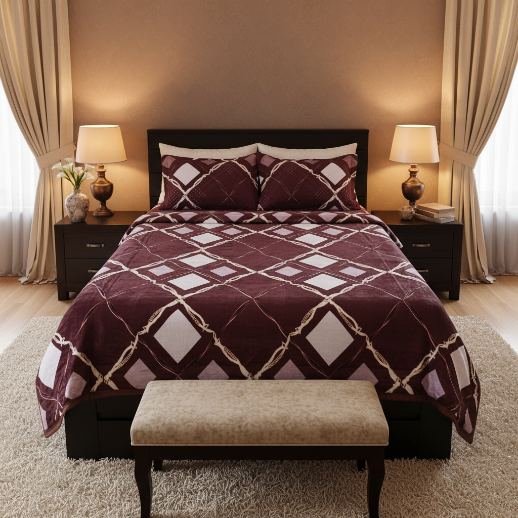 Warm Lightweight Duvet Set – 4 Piece Luxury Bedding Set for All-Season Comfort