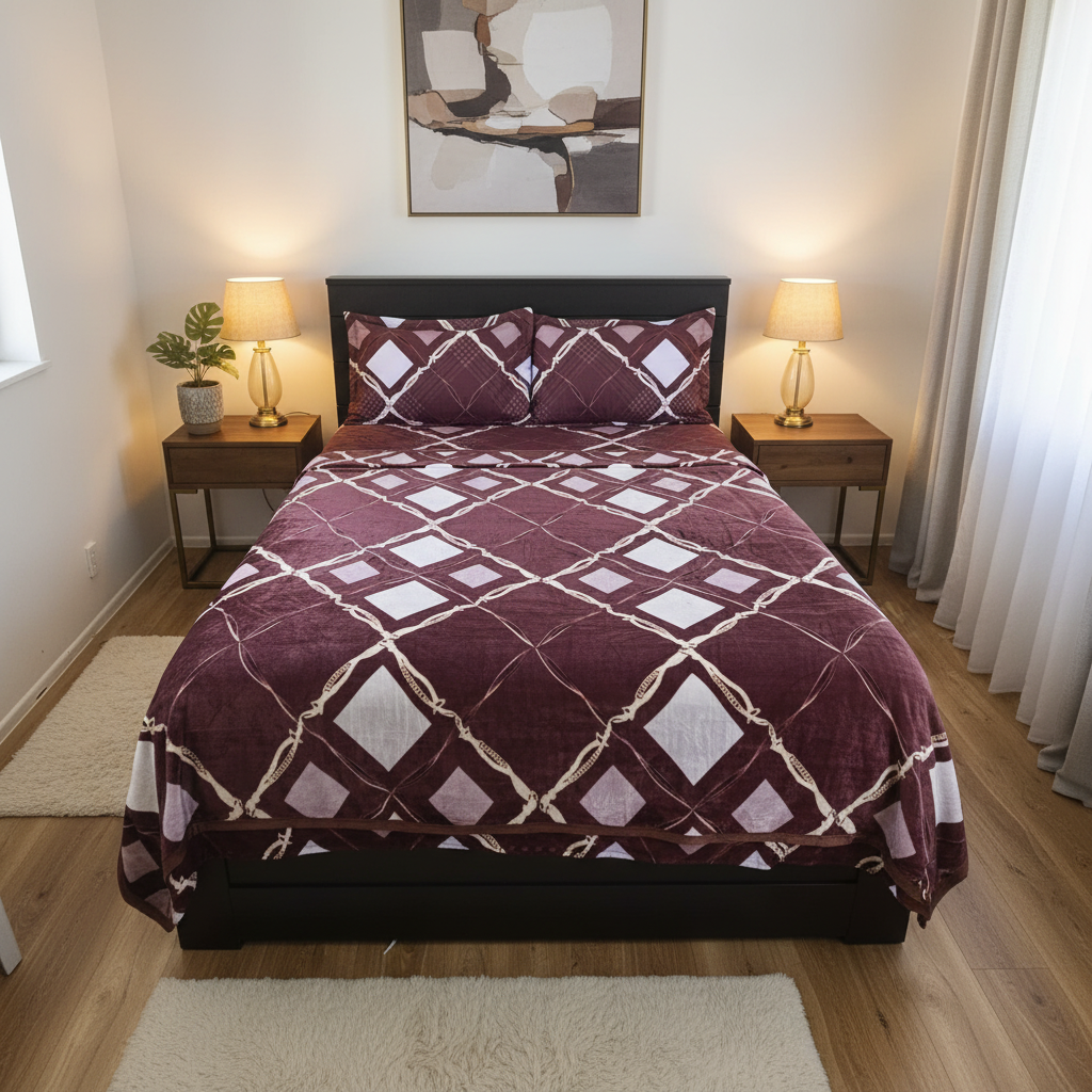 Warm Lightweight Duvet Set – 4 Piece Luxury Bedding Set for All-Season Comfort