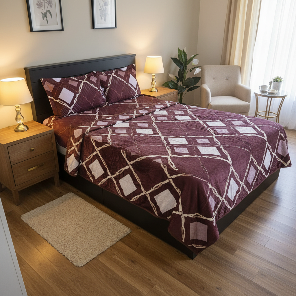 Warm Lightweight Duvet Set – 4 Piece Luxury Bedding Set for All-Season Comfort