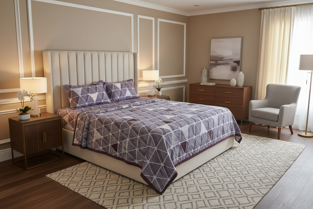 Purple Triangle Bedding - Image 2